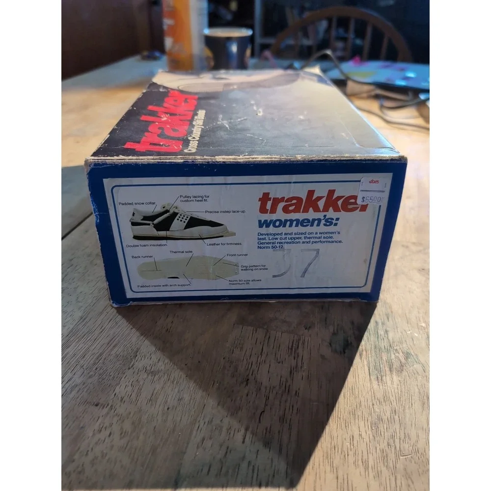 Trak cross country ski boots‎ - Size 6.5 Women's Vintage Original Box